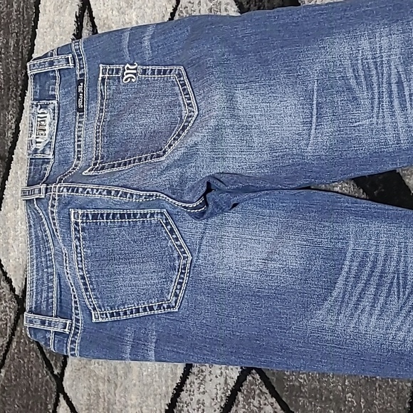 MISS ME DESTRUCTION PATCHWORK MID-RISE SKINNY DENIM JEAN - Picture 9 of 12